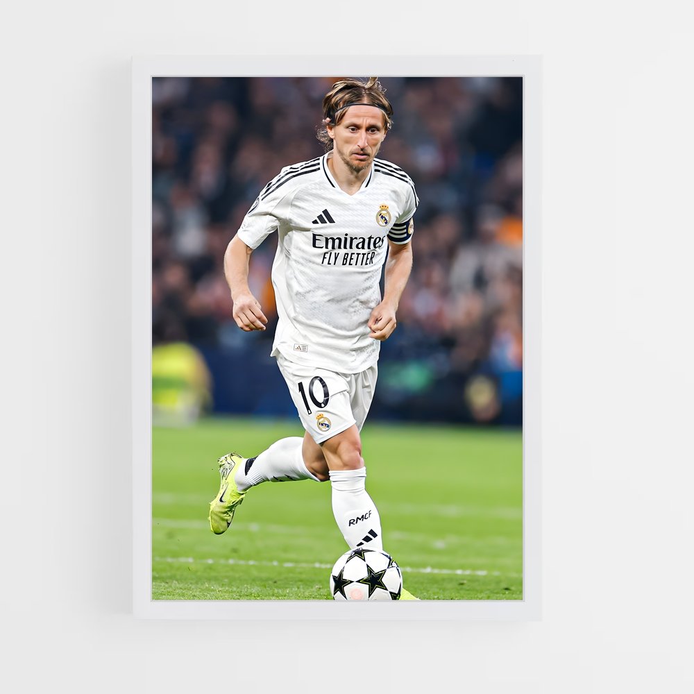 Poster Luka modric jaunes (vue 3)